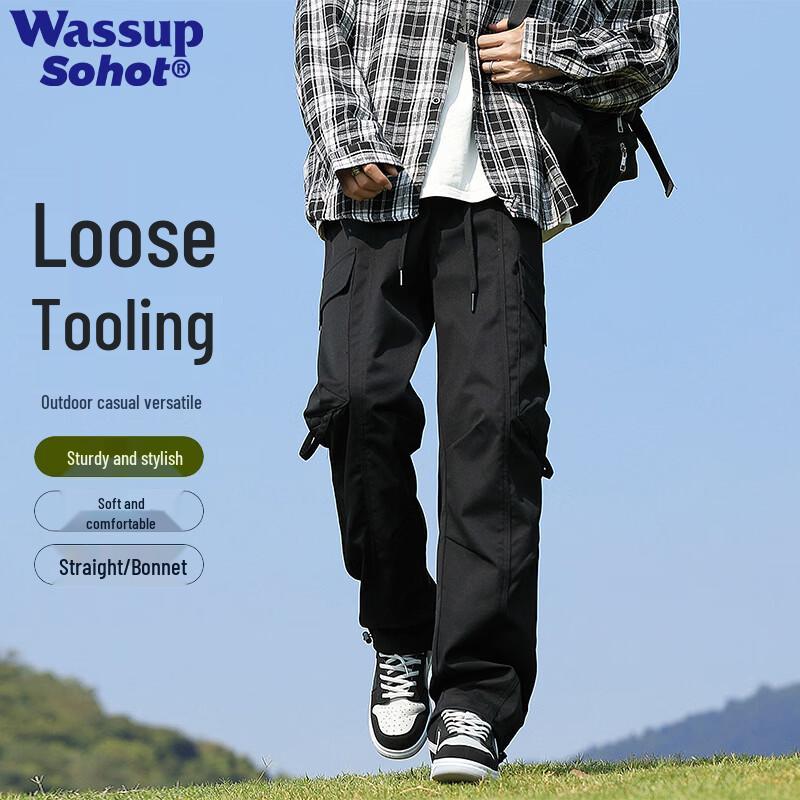 Wassup Sohot Men s Relaxed Straight Cargo Pants 5XL