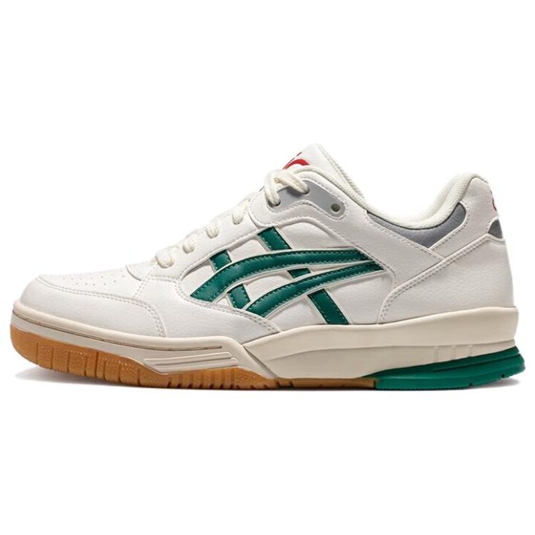 Asics Gel-Spotlyte Synthetic Leather Low Sports Wear Resistant Breathable Retro Basketball Shoes Unisex Sneaker White Green 1203A399-102