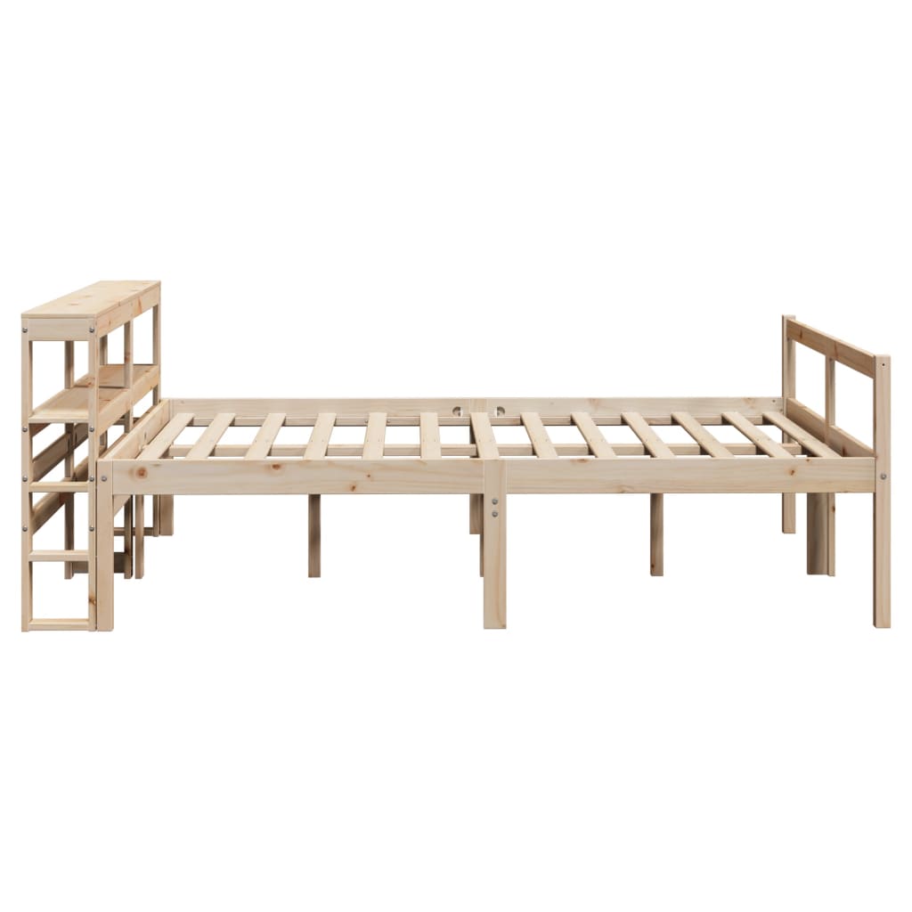 Senior Bed with Headboard 120 x 190 cm Solid Pine Wood