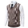 Men S V Neck Slim Fit Fleece Pullover Knit Vest