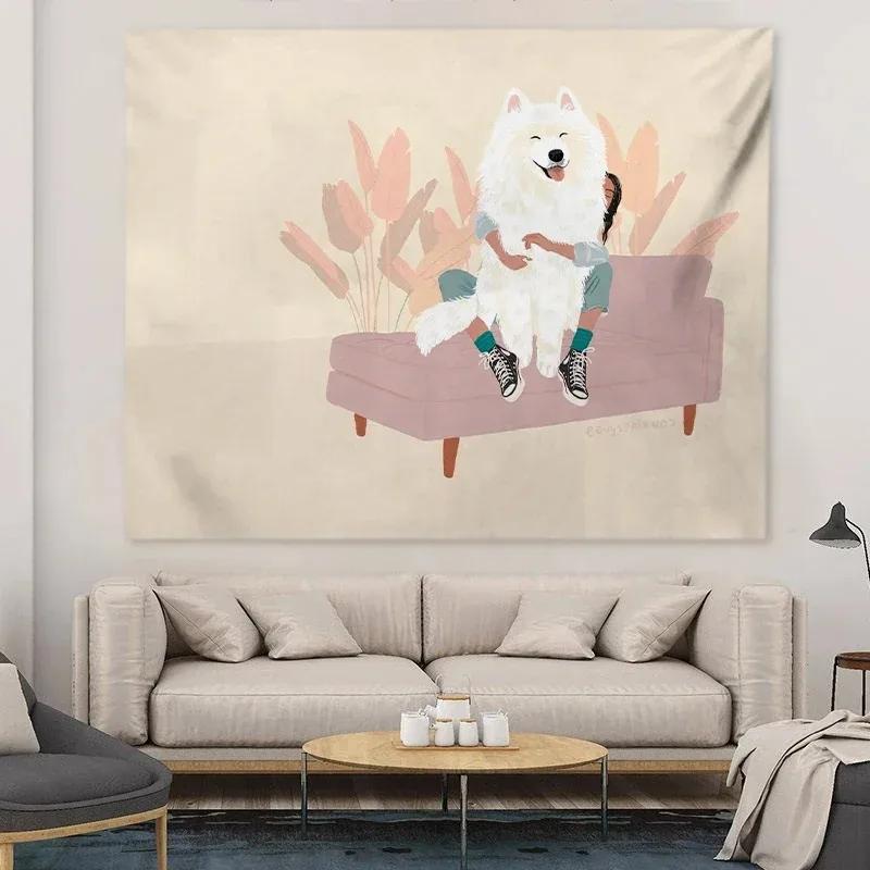 Домашний гобелен с изображением кота из мультфильма — фото 9