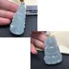 Jade Guanyin Pendant: Bright Green Translucent Ice-Waxy Myanmar Jade, Men's Large Pendant
