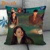 Custom Crash Landing On You Hyun Bin KPOP Pillowcase 45X45cm Wedding Decorative Eco-Friendly Cotton Linen Fabric Pillow Case