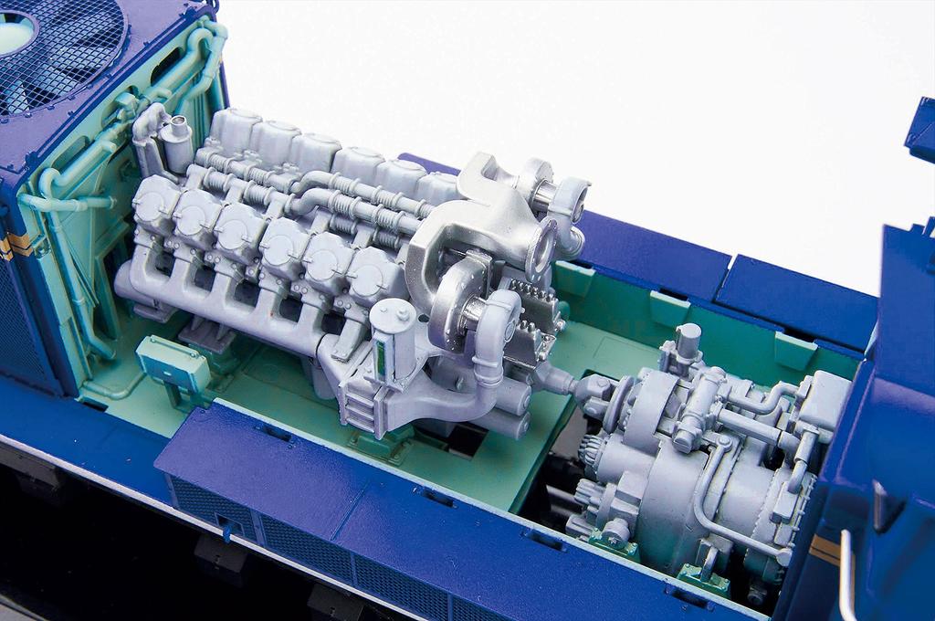 AOSHIMA Train Museum OJ Series Diesel Locomotive DD51 Hokutosei Plastic Model 1/45 No.1