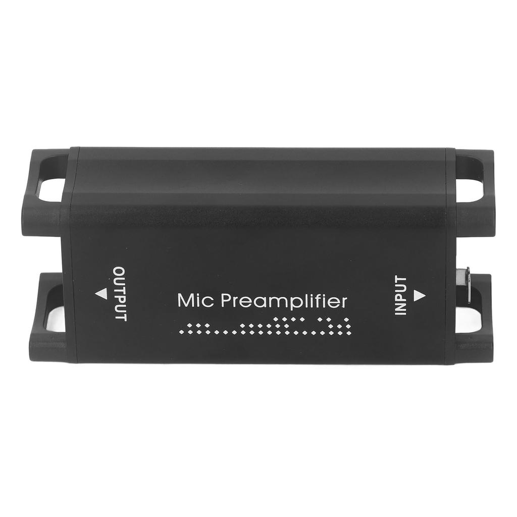 Dynamic Microphone Preamp Low Noise Lossless Amplifier 25DB Mic Gain Booster Preamplifier for Recording Live Streaming