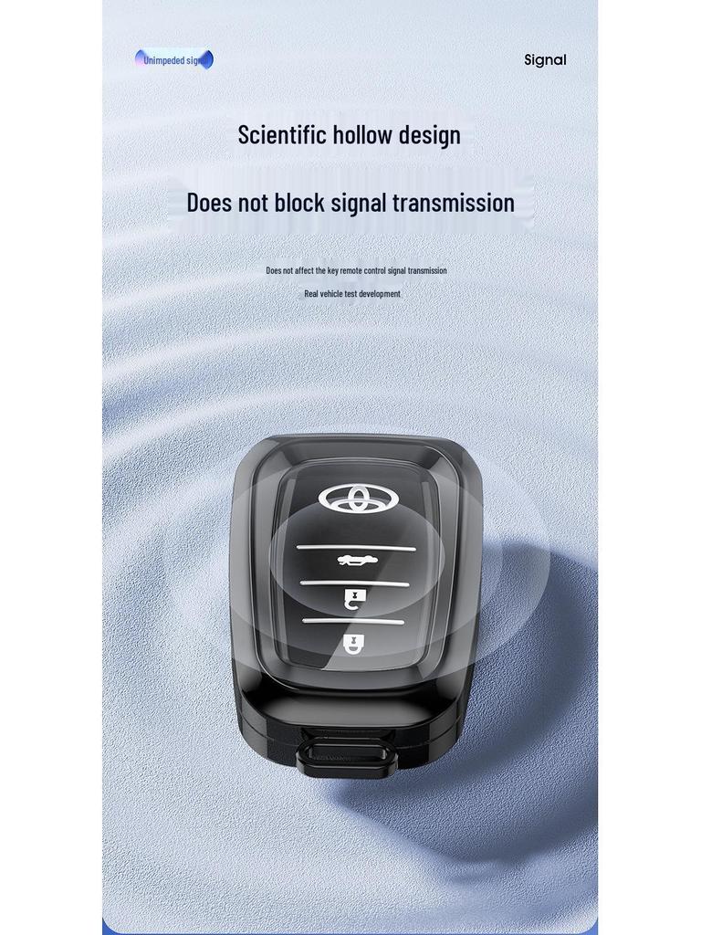 Toyota Key Case: Full Wrap Cover for Camry, Prado, Crown, Reiz, Levin, Highlander, Sienna