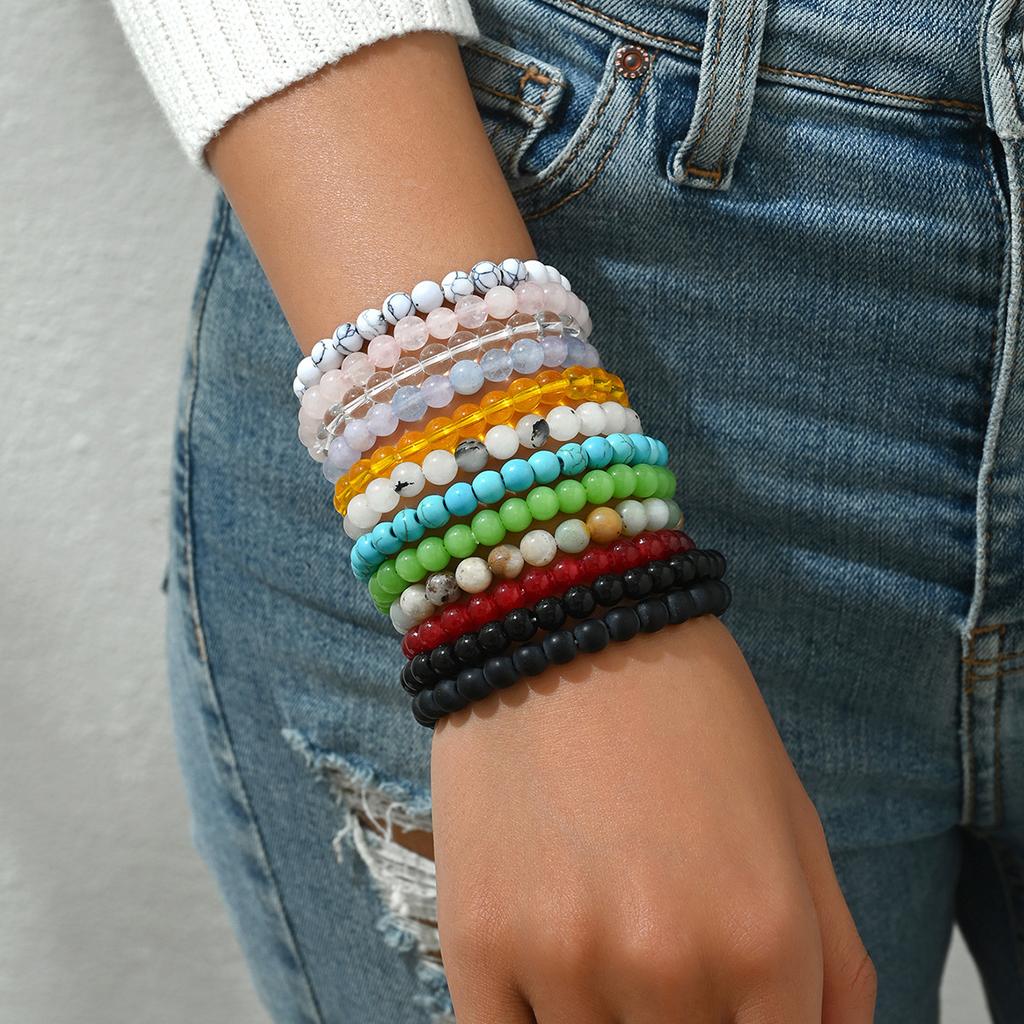 Fashion bracelet set Personalized natural stone high-end design bracelet jewelry