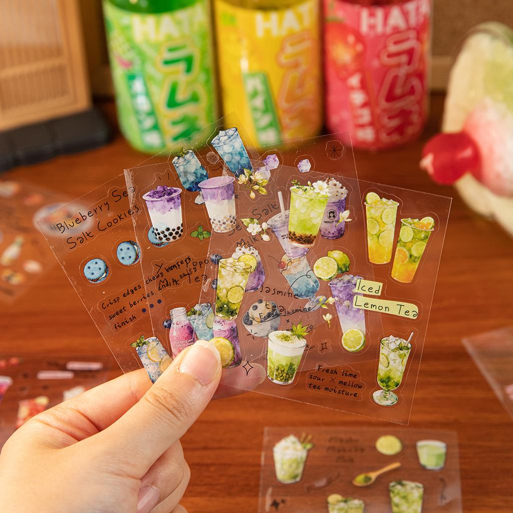 20sheets Kawaii Japanese Cuisine Style Die Cut Sticker Book DIY Diary Phone Case Scrapbook Cute Stationery Stickers