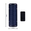 Set 30W Solar Panel 12V Trickle Charger Battery Charger Kit With Double-Headed Clip And USB Female Cable Maintainer Boat Car RV