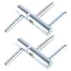 Industrial Steel Hinges Set Easy Mounting Door Hinges 3 Section Rotates Door Hinges Simple Installation for Timber Door