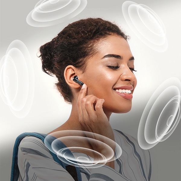 Słuchawki Bluetooth AWEI TP97 TWS z stacją dokującą Czarne