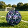 1pc Rainbow Waterfall Fantasy Theme Soccer Ball Football, Size 5, Lightweight PVC, Durable Outdoor Training Soccer Ball, Gift M6145