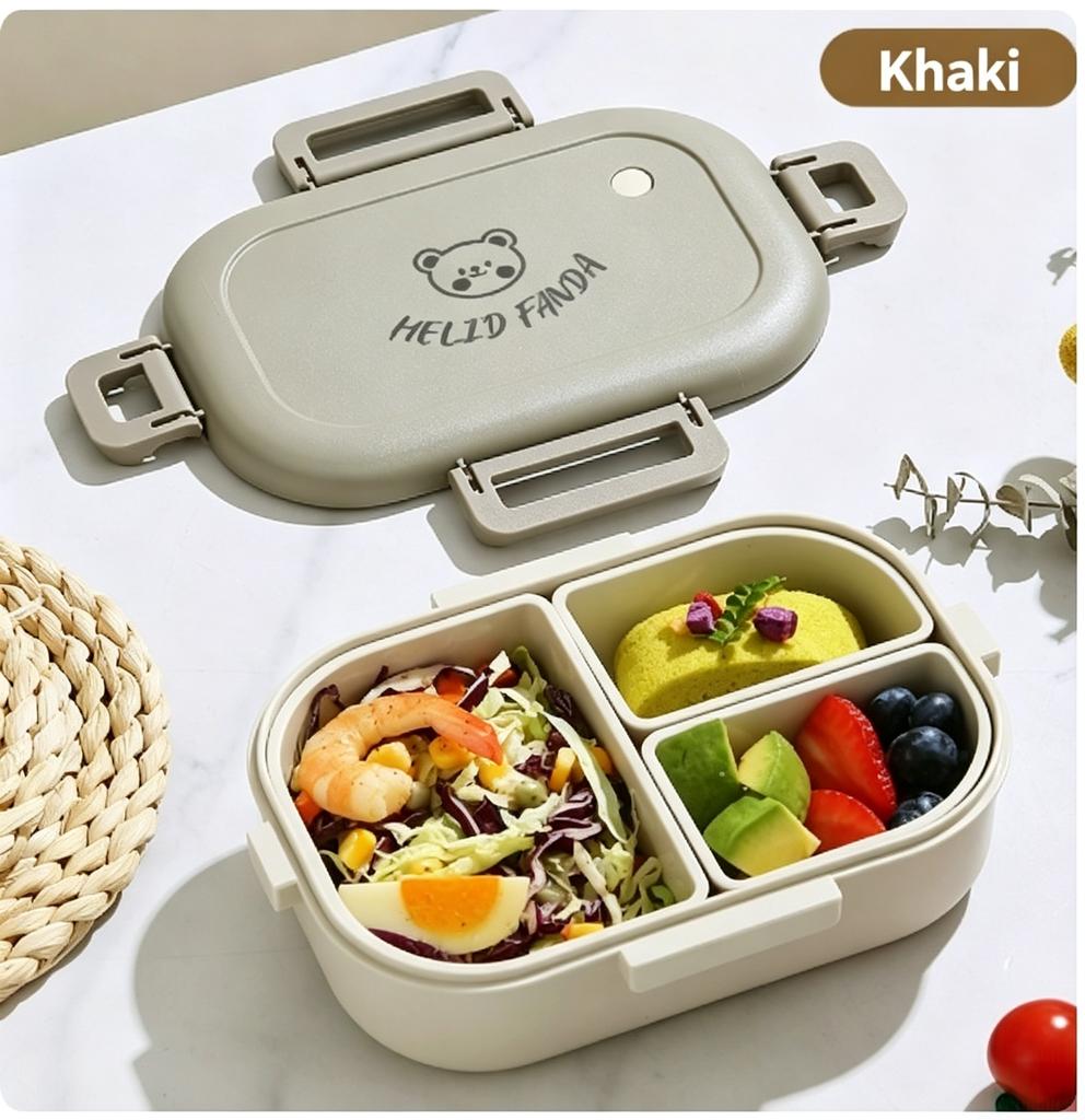 2 Pc Lunch Box BPA Free Microwave Safe Large Capacity Leak-proof Bento Box Portable Divided Food Storage