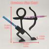 4pcs 3D Printed Stick Figure Pencil Holders, Pen Stands, Pen Containers, Desktop Ornaments, Stationery, And Desktop Sculptures