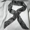 Long small silk scarf women's spring and autumn Lolita black scarf with shirt streamer ribbon belt thin scarf