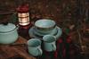 BAREBONES Enamel Cups, Set of 2 [Official Japanese Distributor] (Enamel Cups, Mint Green)
