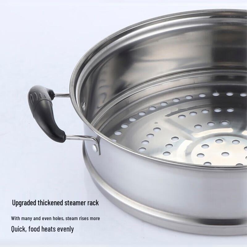 WODHO 316 Stainless Steel 2-Layer Steamer & Soup Pot
