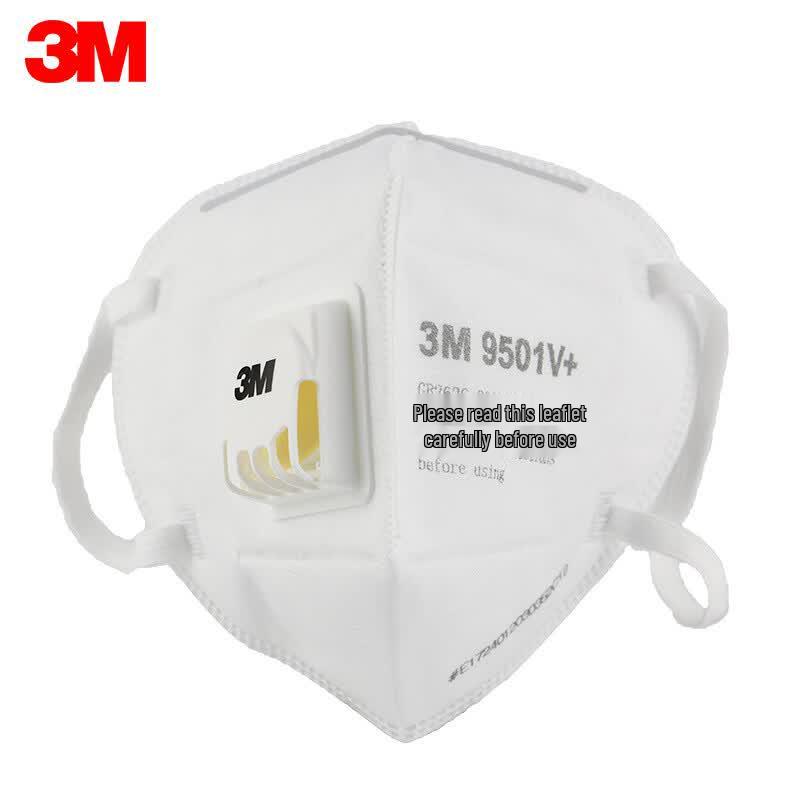 3M 9501V+ KN95 Valved Respirator Mask