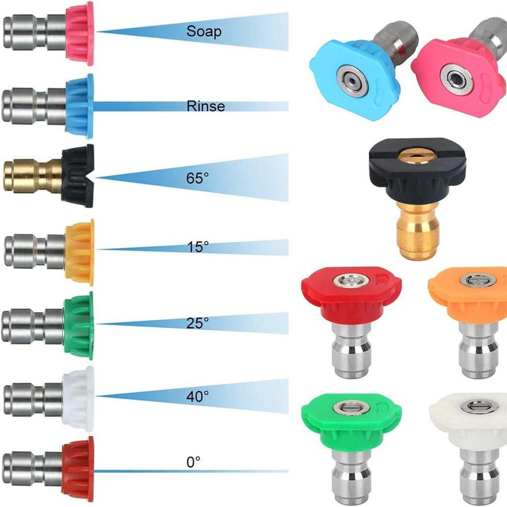 High-Pressure Car Wash Water Gun with Pure Copper Valve and 5-Color Nozzle Set