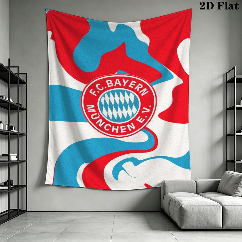 FC Bayern Munich Wall Tapestry Aesthetic Wall Hanging Printed Fabric Blanket Decorative Tapestries for Bedroom Living Room Home Decor