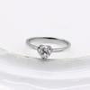 Sweet Temperament Heart Ring Women'S Platinum Plated Simple Ring Girlfriend Girlfriend Gift