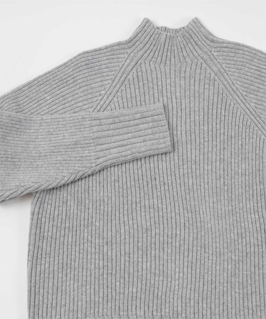 Yours Wool Blend High Neck Knit BCXN1568 Medium Green Women's
