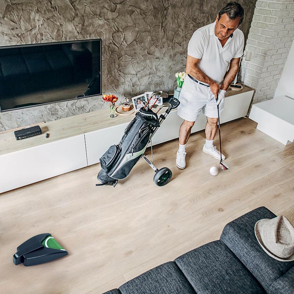 COPPOR Golf Practice Putting Practice Golf Putting Automatic Incline Practice Improve Putting Aid, Aid, Practice, Practice, Return, Green, Skills,