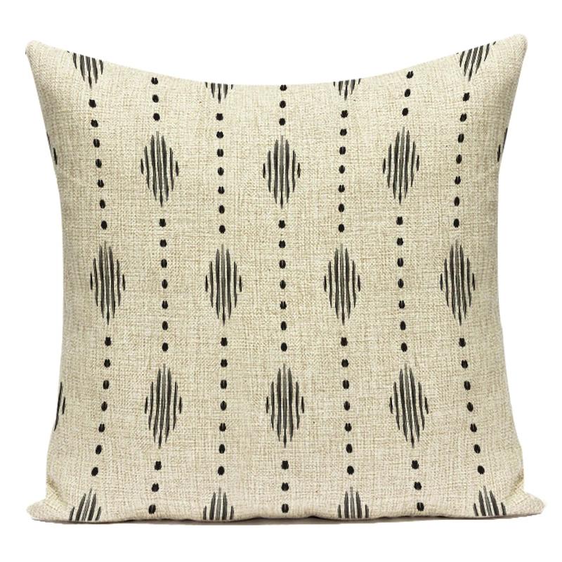 Polyester Boho Style Simple Geometric Decorative Pillows Cushion Cover For Living Room Decoration Pillowcase
