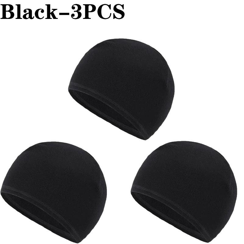 1-5PCS Unisex Winter Skull Cap Soft Polar Fleece Beanie Thick Warm Windproof Ski Hat Outdoor Cap Suitable for Both Men and Women