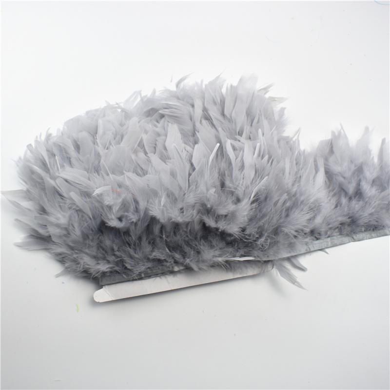 10Meters Fluffy Turkey Feathers Trim Fringe Ribbon Marabou Feather On Tape Fringes Sewing Trimmings DIY Clothes Dress Decoration