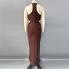Elegant 2026 European & American Flower Bandage Evening Gown for Women