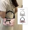 Torba na ramię z PU Torba Hobo z tkaniny Słodka torba Crossbody z kokardką Damska