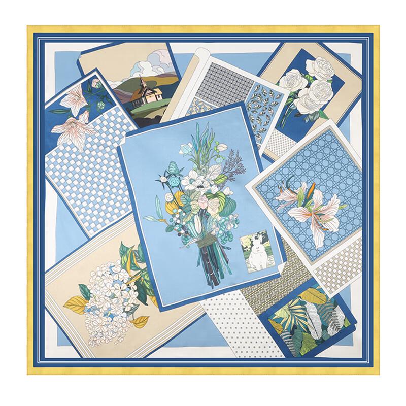 Aisi Yalan 100% Mulberry Silk Small Square Scarf