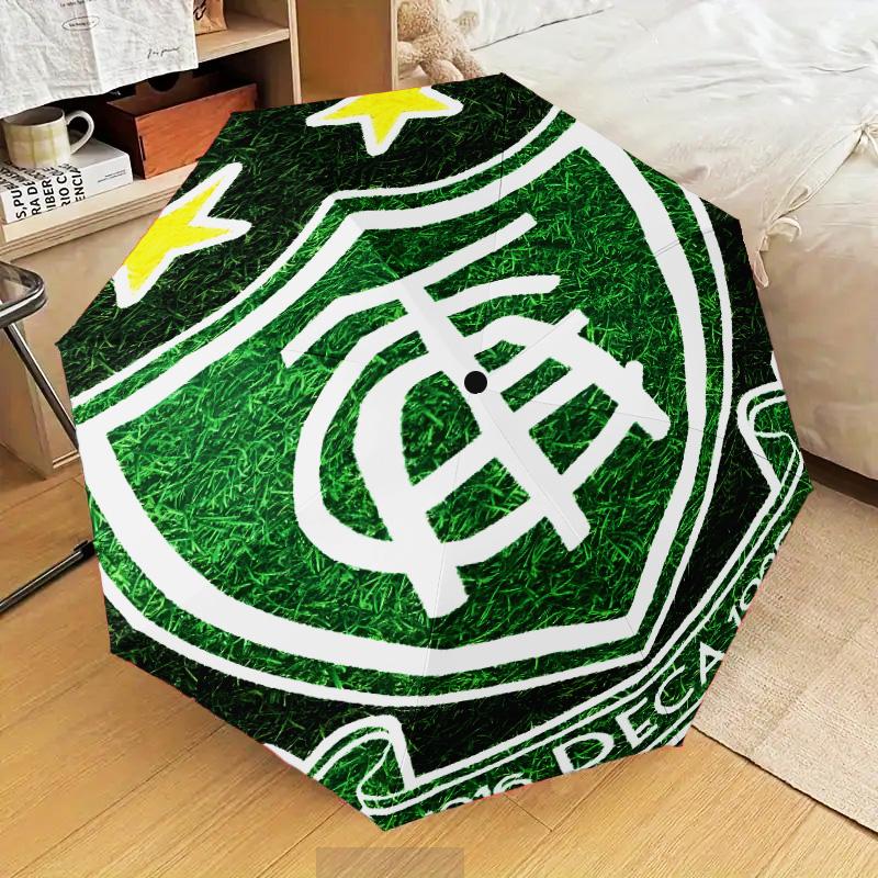 America Futebol Clube Umbrella Folding umbrella, automatic umbrella 8-Frame for Travel, camping Use Gift for Halloween Christmas