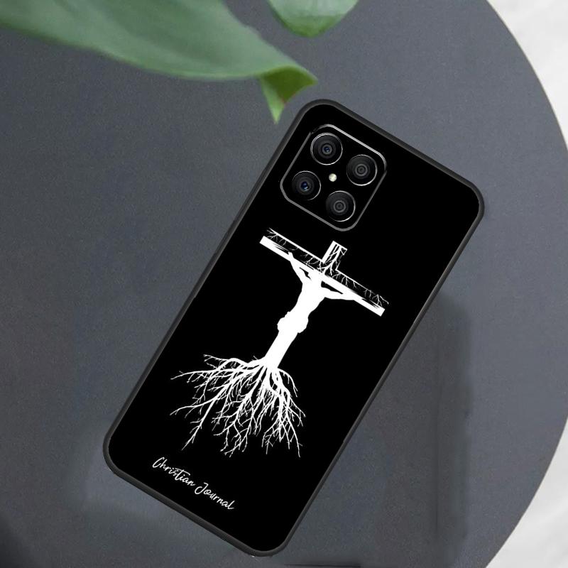 Jesus Christ Cross For Huawei Honor X9a X7 X8 X9 50 70 P20 P40 P30 Lite Mate 50 Pro Nova 5T P Smart 2021 Case
