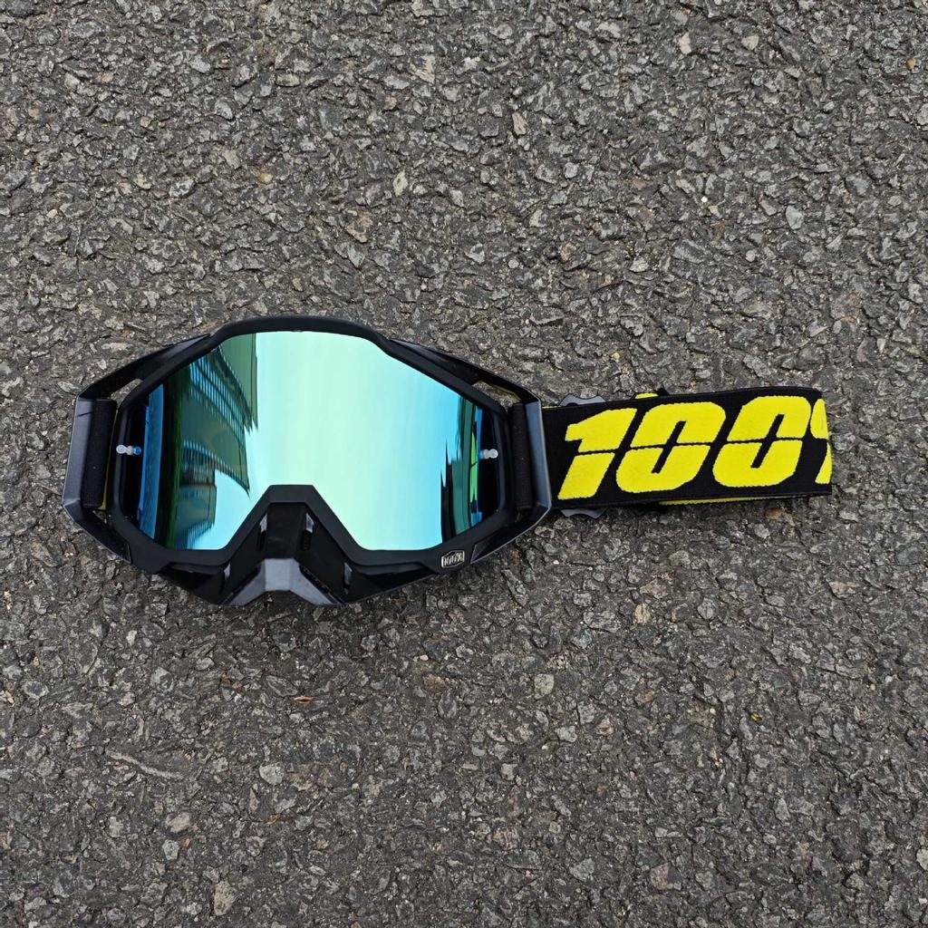 Occhiali da sole da moto classici per fuoristrada all'aperto 100% per la guida, occhiali protettivi per casco resistenti al vento e alla sabbia, equipaggiamento fresco per mountain bike