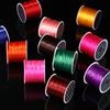 1Roll Beading Thread Accessories Flat Elastic Thread Elasticity Spandex DIY 0.8mm Elastic Cord Hand Knitting