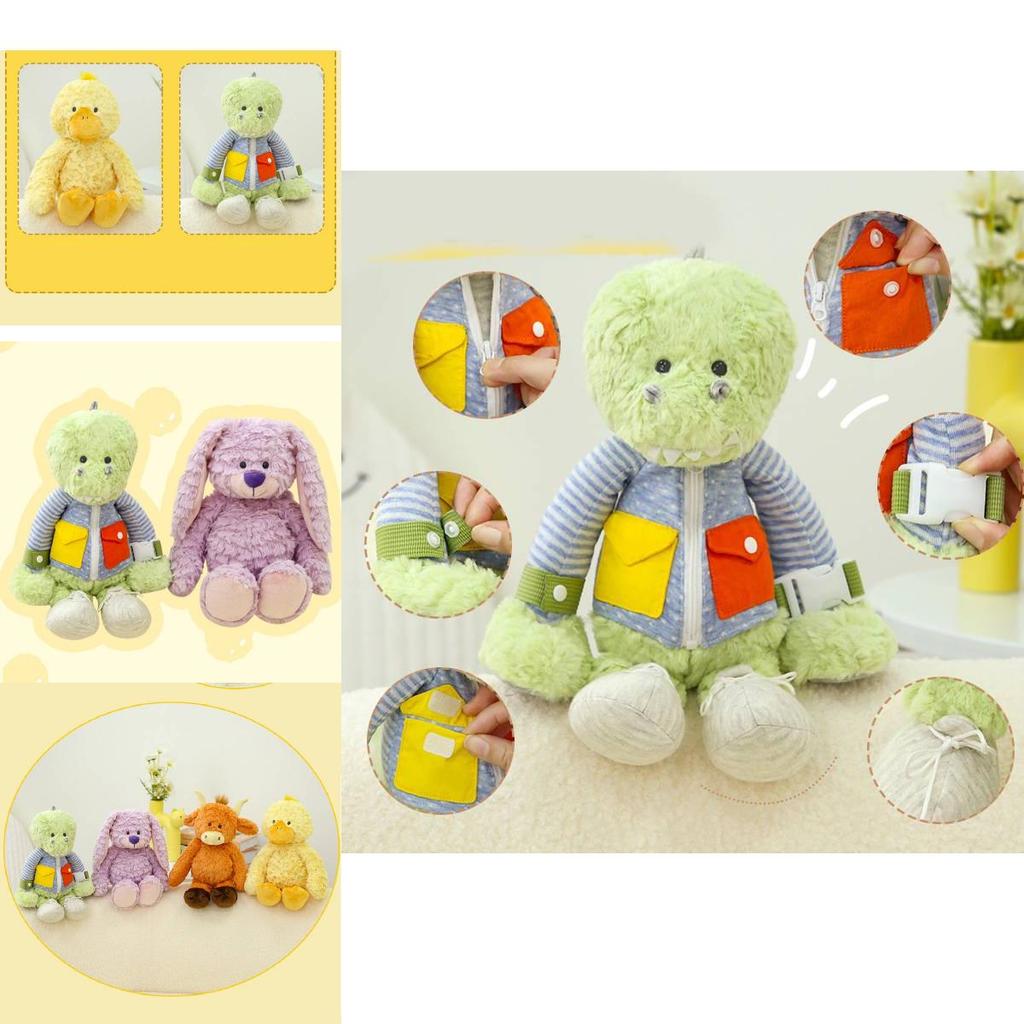 Adorable Bukaqi Plush Dinosaur Bunny Soft Cuddly Unicorn Doll For Girls Comfort