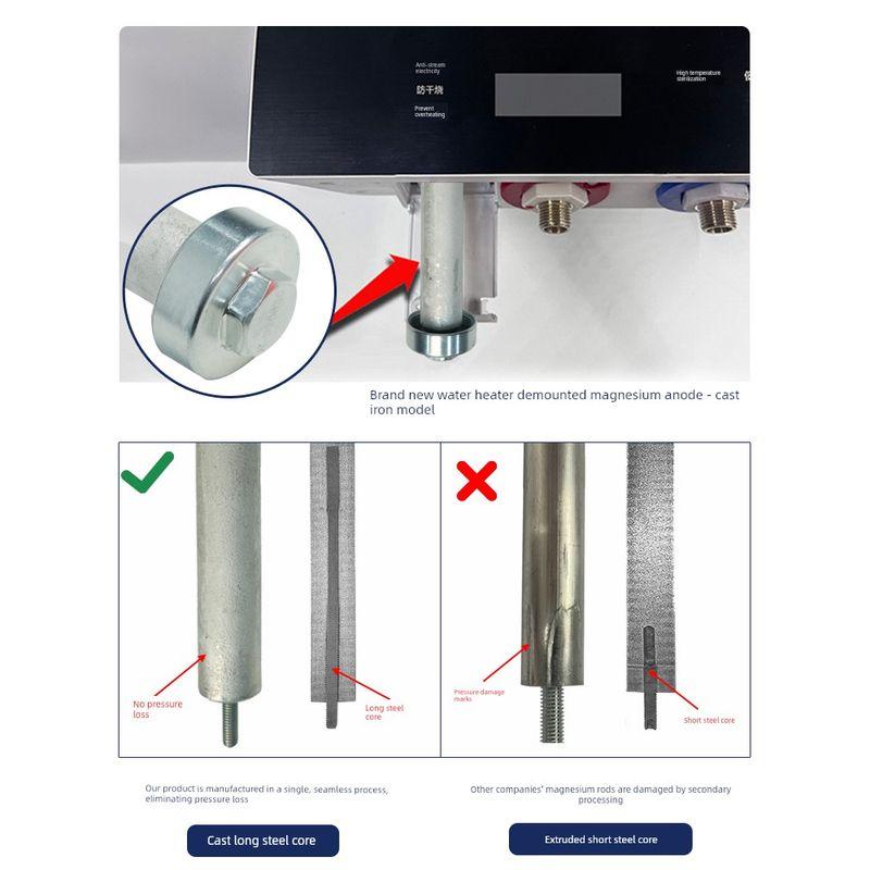 Suitable for Changhong Electric Water Heater Magnesium Rod 40/50/60/80L Drain Port Accessories Cast Type Sacrificial Anode Rod