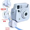 Camera Case for Instax Mini SE 7 Plus Instant PU Leather Bag with Adjustable Shoulder Compact Handbag for for Daily and Home Use 7+ Cameras, Strap,