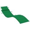 Folding Sun Lounger with Cushion Solid Acacia Wood