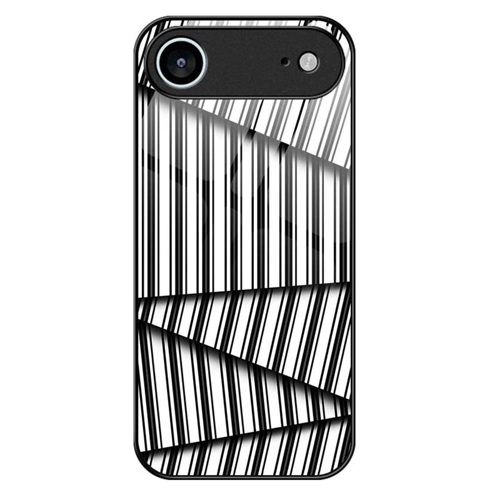 For iPhone 17 Air Case PC TPU Tempered Glass Pattern Printing Phone Back Cover