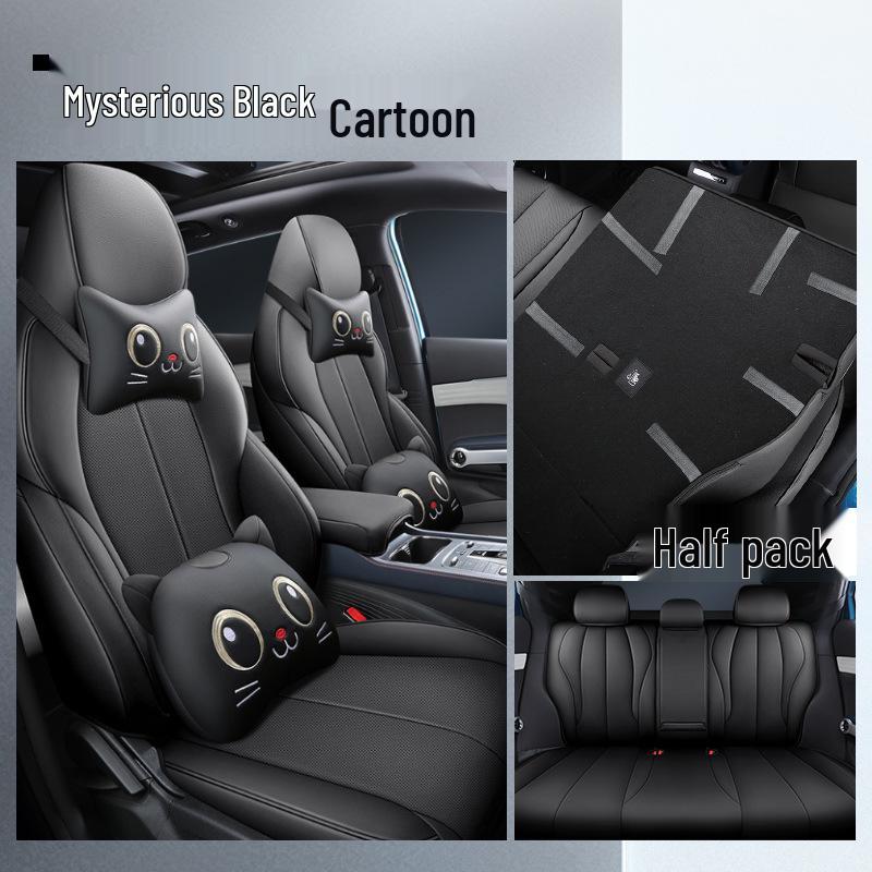 LTCS Car Seat Cushion: Sports Leather Cover for BYD Yuan PLUS, All-Season