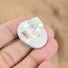 Natural Rainbow Moonstone Gemstone Promise Adjustable Ring 925 Silver For Girls