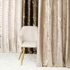 Marma - Ready-Made Eyelet Curtain - 140X250Cm - Dark Cream With Gold Print