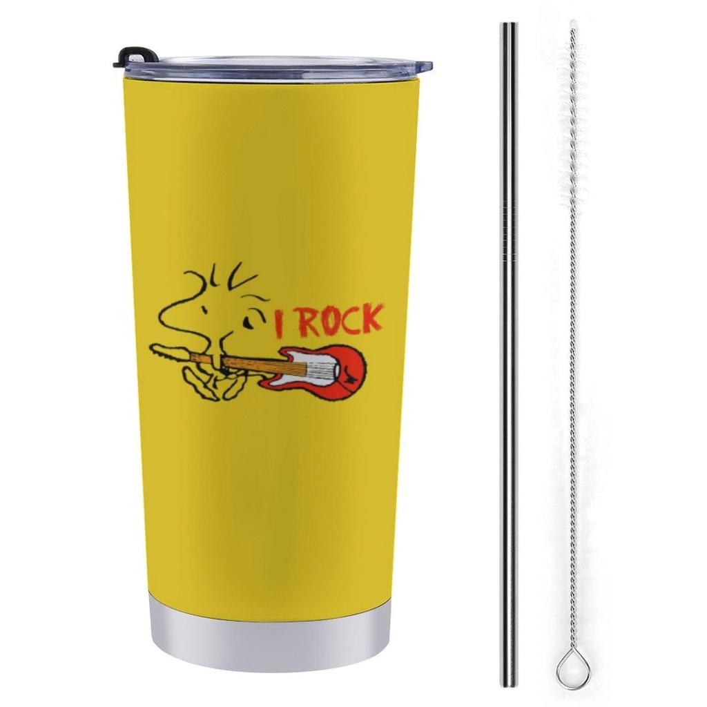 Snoopy coffee convenience store water direct stainless with 600ml tumbler, mug, cup, cup, cold/warm, bottle, drink, steel, lid, portable, straw,