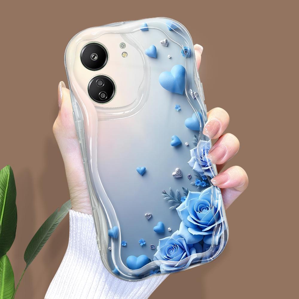 

Милый мультяшный узор, кремовая текстура, мягкий силиконовый чехол с волнистыми краями, чехол для телефона Xiaomi Redmi Xiaomi Poco X5 Pro 5G прозрачный