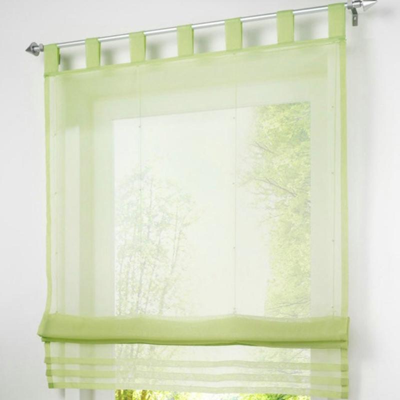 Roman Curtain with Adjustable Length Light Filtering Roman Blind for Home Office and Balcony Space Curtain