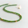 Hetian Jade Millet Bead Necklace - 4mm Jasper Beaded Green Jade Choker Clavicle Chain
