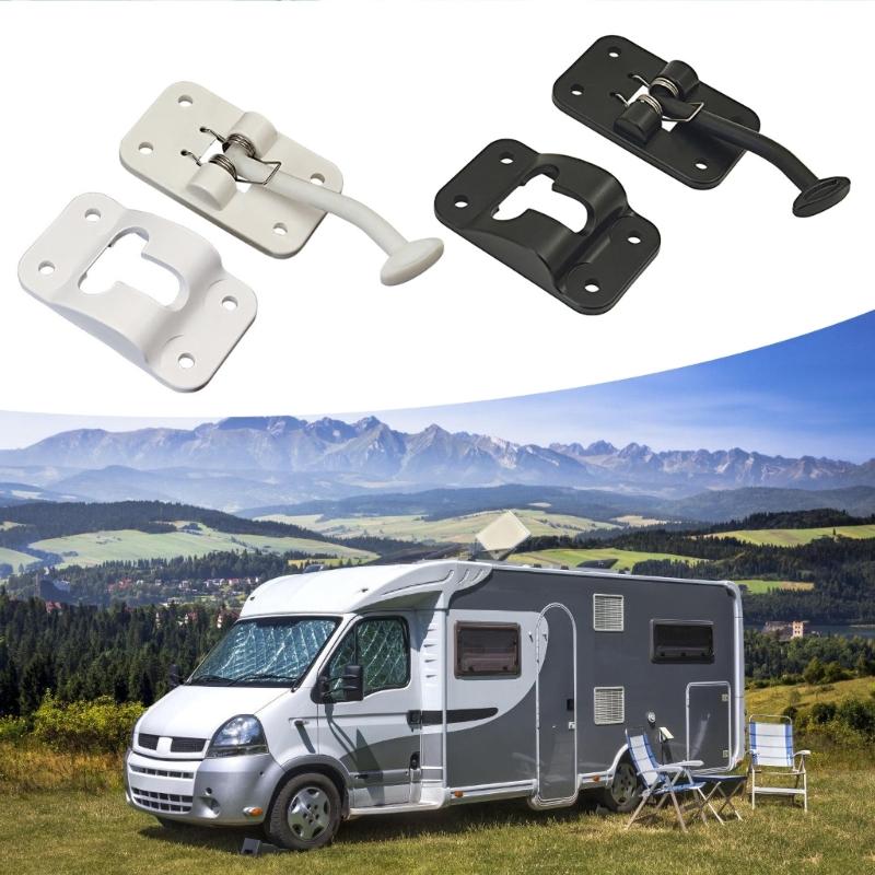Secure Motorhome Door Hook Latches Easy Use Door Restraint Door Safety Catch Hook Enhances Stability In High Winds